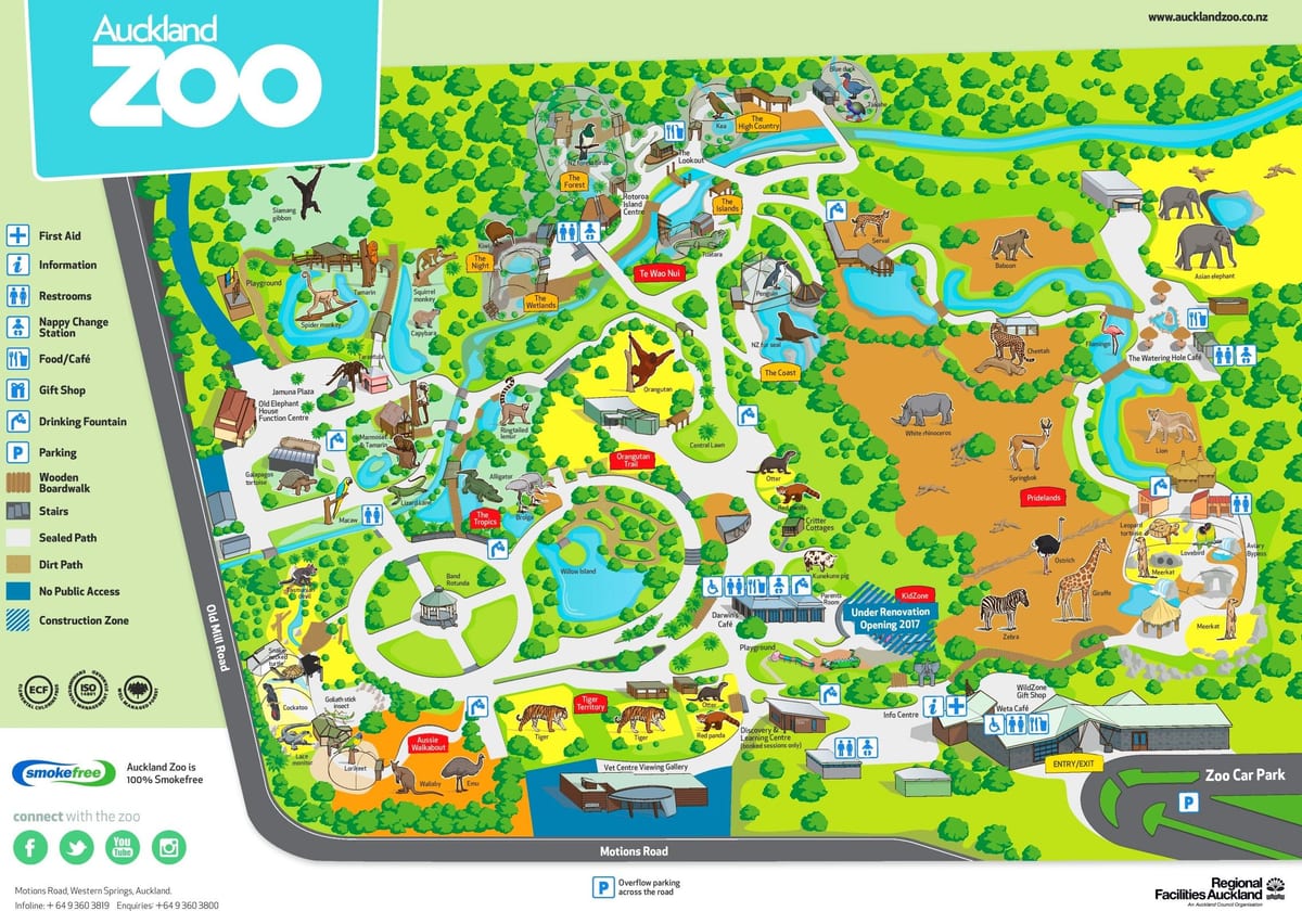 mapu Aucklandu zoo