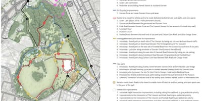 Mapa Auckland domain