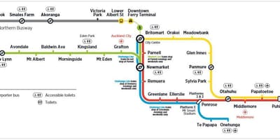 Auckland metro mapu