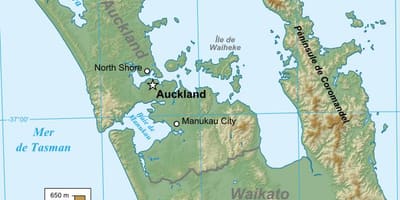 Auckland geologickej mape