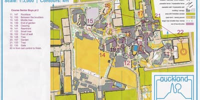 Mapa Epsom Auckland